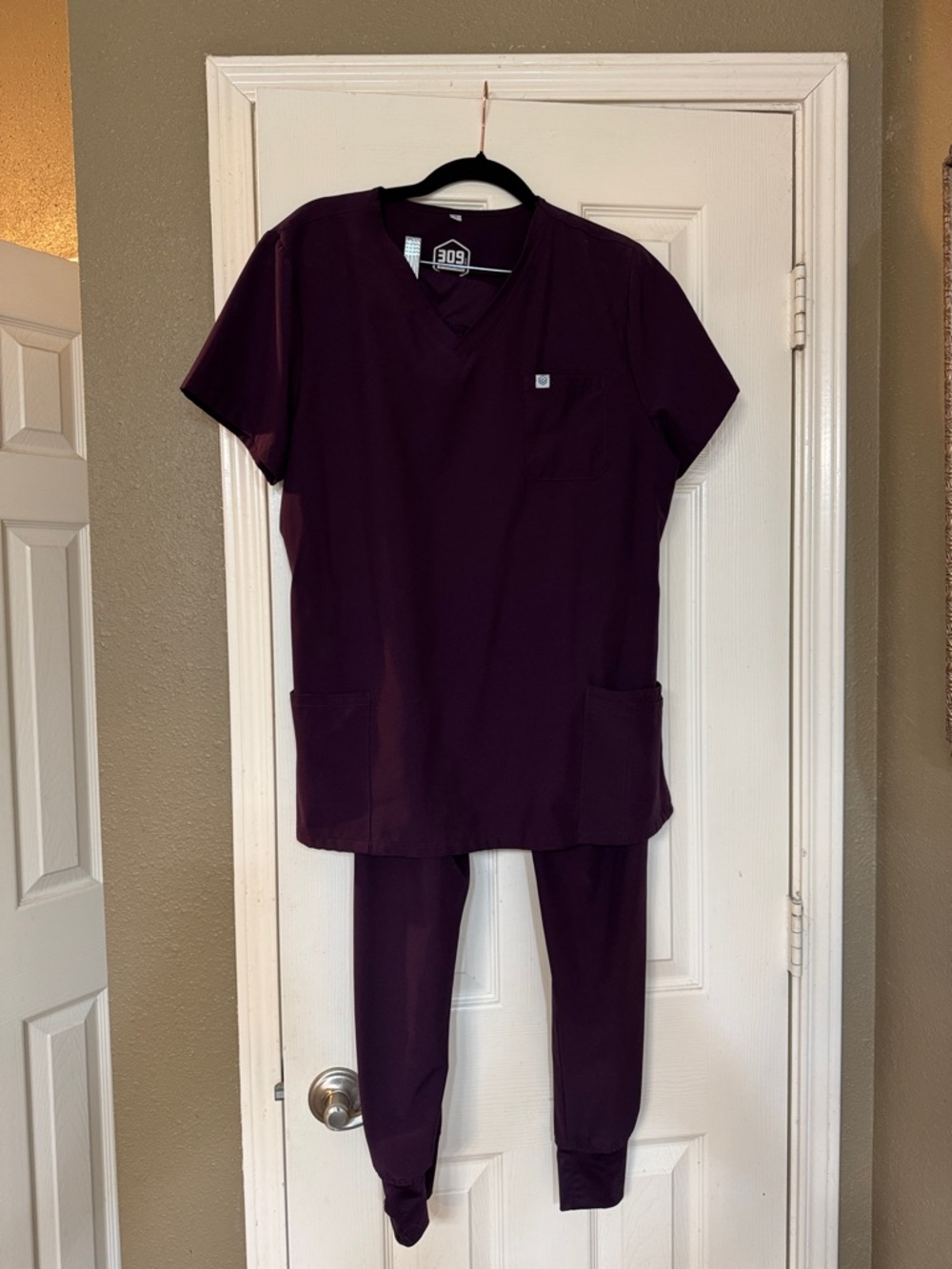 Deep Plum Medical Scrub Set